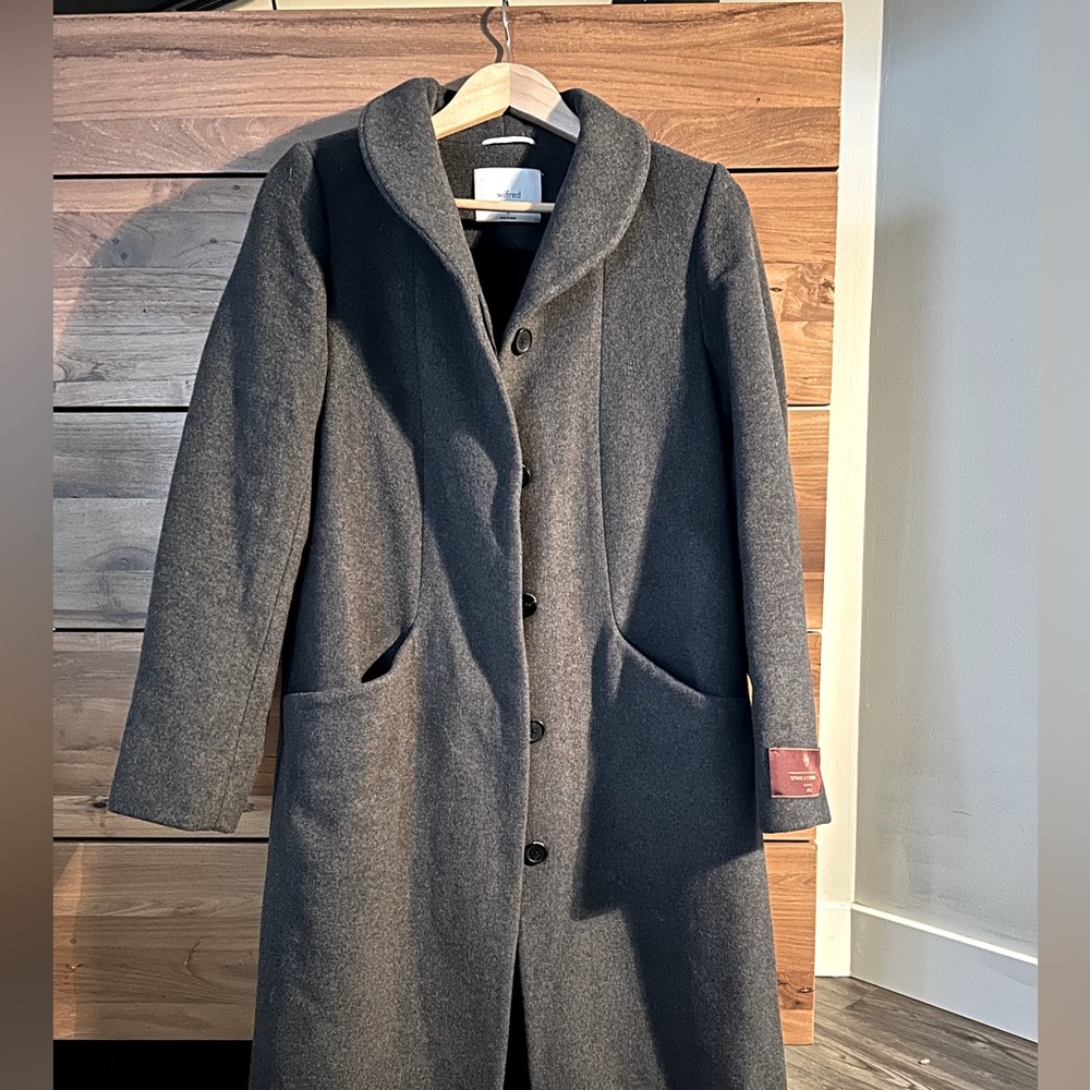 Aritzia wool and cashmere cocoon coat